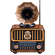 Retro Radio  with Gramophone Style Horn
