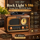 Vintage Style AM/FM/SW Radio with Analog Clock