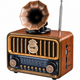 Retro Radio  with Gramophone Style Horn