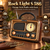 Vintage Style AM/FM/SW Radio with Analog Clock