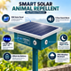 Careway® Solar-Powered Advanced Animal Repellent System