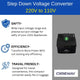 CAREWAY 200W 220v to 110v voltage Step Down Converter Transformer for Canada, Taiwan, US Appliances Used in India - Careway Technologies