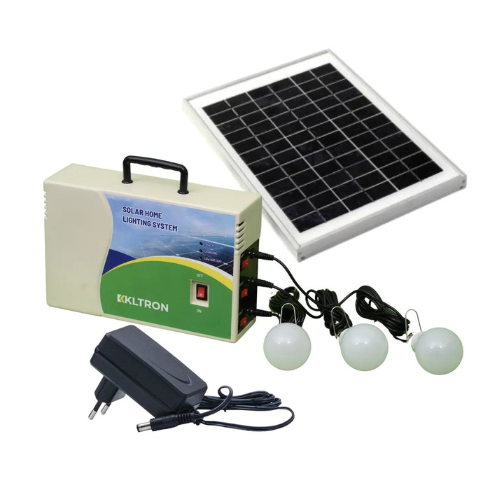 Solar DC Home Lighting Kit – LED Lights, Panel & Battery | 8 - Hour Backup - Careway Technologies